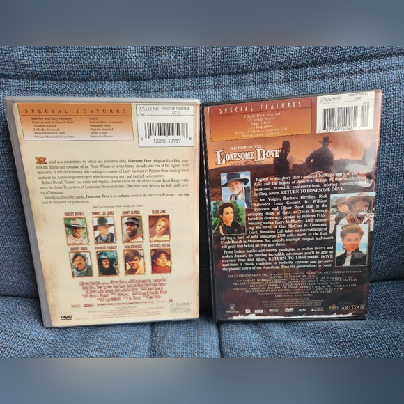 Lonesome Dove and Return To LD Western DVDs Robert Duvall Tommy Lee Jon Voight - Picture 2 of 3